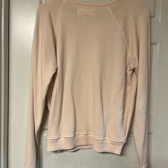 THE GREAT. Cream Textured Sweatshirt - Picture 5 of 6